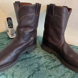 Brown Justin Briar Pitstop work boots #4761